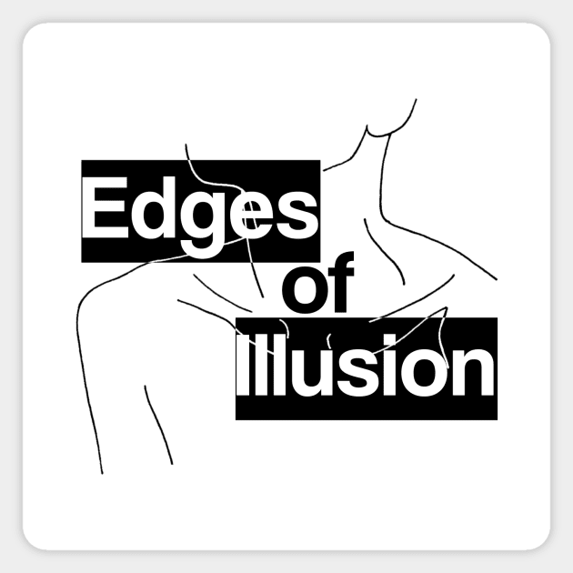 Edges of Illusion Sticker by teesiscool